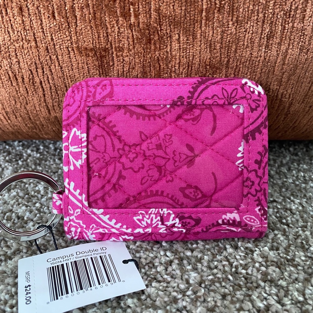 Vera Bradley Campus Double ID Stamped Paisley